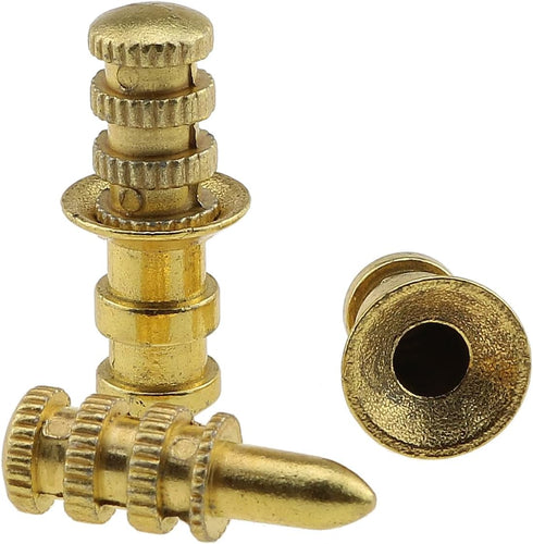 10PCS 8MM/0.31Inch Worktop Blade Locator Worktop Bolt Sleeve Connector Furniture Connector Hidden Concealed Brass Sleeve Suitable for Docking Wood...