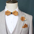 Bow Tie and Pocket Square Lapel pin Set for Wedding Formal(total 3 Pieces)...