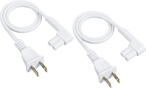 19.5in 2-Pack Power Cord Compatible with Sonos One, Sonos One SL, Sonos Play-1 Speakers - Power Plug Cable (Short, White)...