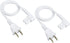 19.5in 2-Pack Power Cord Compatible with Sonos One, Sonos One SL, Sonos Play-1 Speakers - Power Plug Cable (Short, White)...