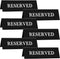 6 Pieces Plastic Reserved Table Sign Table Tent Wedding Guest Reservation Seat Sign for Restaurant Wedding Chairs...