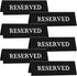 6 Pieces Plastic Reserved Table Sign Table Tent Wedding Guest Reservation Seat Sign for Restaurant Wedding Chairs...