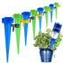 Self Plant Watering Spikes 12 Pack Auto Drippers Irrigation Devices Vacation Automatic Plants Water System with Adjustable Control Valve Switch De...