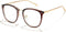 Cyxus TR90 Cat Eye Women Eyewear Frames Round Stylish Retro Metal Ultra Light Blue Light Glasses UV Blocking Eyeglasses...