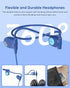 Kid Headphones for School, Air Conduction Open Ear Headphones, 3.5mm Jack Wired Cord, Ultra-Comfort, Ergonomic and Lightweight Design Perfect for ...