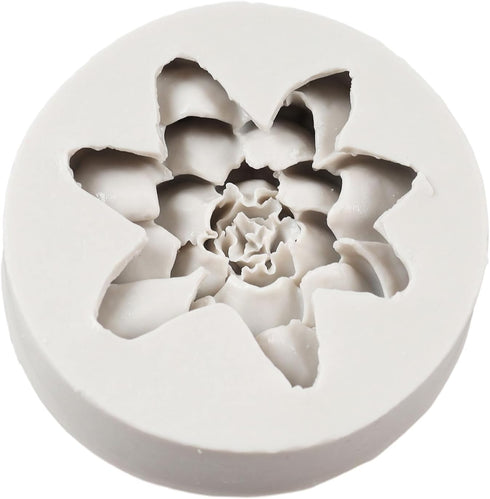 Flower Silicone Molds Lotus Flower Silicone Fondant Mold for Cake Decoration Cupcake Topper Chocolate Candy Polymer Clay Resin Gum Paste Sugar Cra...