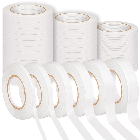 36 Rolls Double Sided Tape for Crafts Scrapbooking Multi-Purpose and Multi-Size Tape for Arts,Photography, Gift Boxes, Card Making, Paper Backing,...