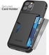 ENCASED Protective iPhone 12 Pro Max Wallet Case with Card Holder (Black)...