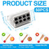 50pcs 8 Port Push-in Electrical Wire Connector, PCT-108 Quick Connection Terminal Compact Wire Connector for 18-12 AWG Solid Stranded Wires...
