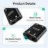 3.5mm Stereo Audio Switcher?1 in 2 Out /2 in 1 Out? with 3.5mm Audio Cable, 2 Ports AUX Audio Speaker Selector for PC Phone Laptop Headphone...