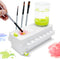 Paint Brush Cleaner, Brush Rinser with Drain and Brush Holder, Upgrade Water Circulation Paintbrush Cleaner Rinser for Acrylic, Watercolor, Water-...