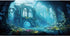 AWERT 30x18 inches Polyester Undersea Aquarium Background Ruins Aquarium Background Undersea Aquatic Plants Fish Tank Background...