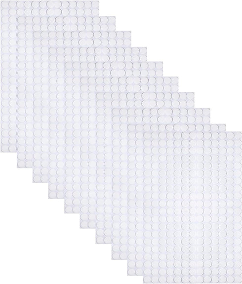 10 Sheets Double Sided Adhesive Dots, 2600pcs Strong Adhesive Transparent Dots Waterproof Dot Glue Stickers Traceless Round for DIY Craft Home Sup...
