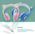Woice Wireless Bluetooth Kids Headphones, LED Flashing Lights, Music Sharing Function, 85db Volume Limited, Over-Ear and Build-in Mic Wireless/Wir...