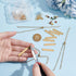 UNICRAFTALE 8 Sets Bracelet Making Kit Stainless Steel Blank Rectangle Link Bracelet with Birthstone Charms with 40pcs Jump Rings Bangles Bracelet...