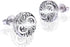Amy & Annette Artisan Stud Earrings - Sterling Silver Stud Earrings for Women - Great Gift Idea for Every Occasion - Size (8mm Diameter)...