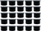 Poolzilla 25 Pack Black Pool Safety Fence Hole Cover | 1" Diameter That Fits Into a 1" Sleeve | Deck and Patio Safety Ground Caps...