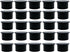 Poolzilla 25 Pack Black Pool Safety Fence Hole Cover | 1" Diameter That Fits Into a 1" Sleeve | Deck and Patio Safety Ground Caps...