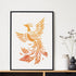 Phoenix Stencils Firebird Drawing Template Moon Trinity Knot Painting Stencils Reusable 8.3x11.7/11.8×11.8inch T-shirt or Bags Craft Wall Floor De...