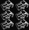 6 pcs Aquarium lid Clips Rimless Aquarium Fish Tank top Cover lid Hood Support Holder Glass Aquarium Acrylic Fish Tank top Clip...