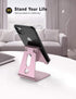 Lamicall Pink Phone Stand, Desk Accessories - Rose Gold Pink Cell Phone Holder, Office Decor, Office Desktop Accessories, Suitable for iPhone 16 1...
