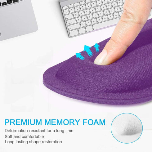 TECKNET Mouse Pad with Wrist Support, Ergonomic Gaming Mouse Pad Pain Relief, Portable Comfortable Mousepad for Computer, Laptop, Office, Home and...