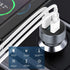 72W USB C Car Charger, 3 Ports 12V USB Charger Dual QC3.0 and 36W PD Metal Mini Fast Car Charger Adapter with LED Voltmeter for 12V~24V Vehicles (...