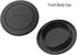 Body Cap + Rear Lens Cap Cover for Canon EOS M50 Mark II M5 M6 Mark II M200 M100 M10 M3 M2 M and More Canon EF-M Mount Mirrorless Camera and Lens,...