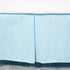 Belsden Blue Crib Skirt with Durable Woven Platform, Both Long Sides Pleated, Split Corners Dust Ruffle for Easy Placement Inside of Standard Crib...