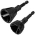 2Pcs Deburring External Chamfer Tool, Safe Screw Deburring Chamfering Drill Bit, Tungsten Steel Hex Shank Remove Burr Tool, Metal Thread Burr Remo...