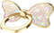 Cavdycidy Bling Butterfly Cell Phone Ring Holder Finger,360 Rotation Sparkle Phone Holder Ring Grip,Butterfly Ring Glitter Metal Kickstand for All...
