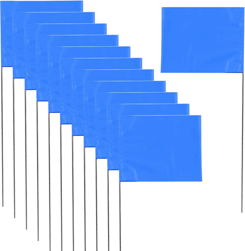 Marking 50 Pack Flags Yard Flags 12 x 2.5 x 3.5 Inch Marker Flags for Lawn Yard Flags Landscape Flgs Survey Flags, Sprinkler Flags, Irrigation Fla...