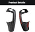 Carbon Fiber Car Gear Shift Knob Cover,Cover Carbon Color ABS Trim fits, Black...