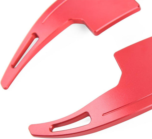 Voodonala Red Steering Wheel Shift Paddle Shifter Trim Cover for Ford Mustang 2015+(2pcs/set)...