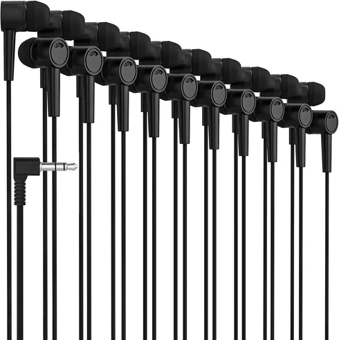 Maeline Bulk 10 Pack Earbuds, Noise Isolating in-Ear Headphones for Classroom, Library, Airplane Travel, 3.5mm Wired Kids Earbuds Earphones for Ph...