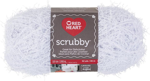 Red Heart E833.0010 Scrubby Yarn, Coconut...