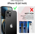 GYJ Case for iPhone 15, iPhone 14, and iPhone 13 Case 6.1" with 2 Screen Protector, Full Body Heavy Duty Military Grade Cover, Shockproof Drop-Pro...