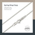 KEZEF Solid Sterling Silver 1mm Box Chain Necklace Made in Italy 12 inch...