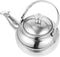 PRETYZOOM Stainless Steel Tea Pot with Infuser,Tea Kettle 14cm Stovetop Teapot Hot Water Pot Teapot Blooming and Loose Leaf Tea Maker Tea Brewer f...
