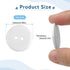 Qianyu 100pcs Buttons 2 Holes Round Resin Sewing Assorted Buttons 25mm White Button for Sewing Crafts Shirt Sweater Scrapbooking DIY Manual Button...