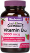 Bluebonnet Nutrition Earth Sweet Vitamin B12 5000 mcg Chewable Tablets, Soy-Free, Gluten-Free, Kosher Certified, Dairy-Free, Vegan, Raspberry Flav...