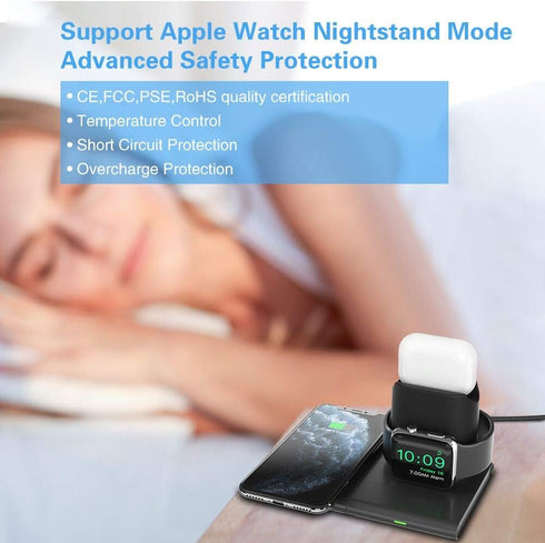 COSOOS Wireless Charger, Wireless Charging Pad for iPhone 15 Pro Max, 14 Pro,14 Plus,14, 13,12 Pro,12/11 Pro Max/X/XS/XR/8 Plus, iWatch 8/7/6/5/4/...