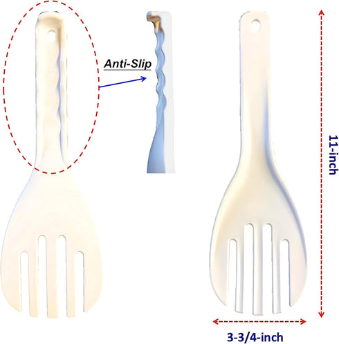 Fatty Cat Jumbo Large Plastic Rice Paddle Spatula Scoop, 11" Long, 1 pcs per case...