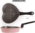 Neoflam 5.5'' Ceramic Nonstick Little Shaped, Frying Griddle Pan, Shaper Mini Pancake Waffle Maker with Heat Resistant Handle for Breakfast Scramb...