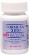 Dee CEE Labs Formula 303 Maximum Strength Tablets, 45 Tablets; All-Natural containing Magnesium for Sore Muscles, Passion Flower, and Valerian Roo...