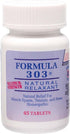Dee CEE Labs Formula 303 Maximum Strength Tablets, 45 Tablets; All-Natural containing Magnesium for Sore Muscles, Passion Flower, and Valerian Roo...
