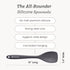 Starpack 'The All Rounder' Premium Silicone Spoonula - Heat Resistant to 600F - Silicone Spoonula Spatula - Kitchen Spoon Spatula (Stormy Grey)...