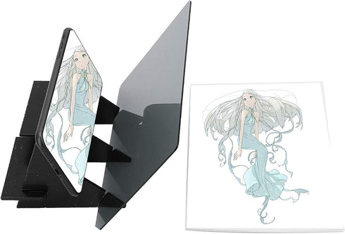 KIMISS Optical Drawing Board, Optical Image Drawing Reflection Drawing Board Image Projector for Tracing Portable Optical Tracing Board DIY Drawin...