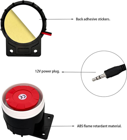 DC12 V 120 db Continuous Sound Decibel Piezo Buzzer IC Alarm Speaker 2 PCS...