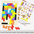 2 Pack Wooden Russian Blocks Puzzle + Hexagon Puzzles for Kids & Adults, Wooden Block Puzzle Intelligence Brain Teasers Toy Logic Game STEM Educat...